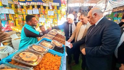 افتتاح معرضين أهلا رمضان للسلع الغذائية بمدينة حوش عيسى