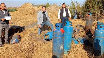 ضبط 170 أسطوانة غاز محظور استخدامها في مصانع الطوب بالبحيرة
