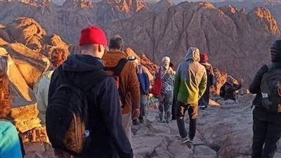 414 سائحا في زيارة اليوم للمقدسات الدينية بسانت كاترين 