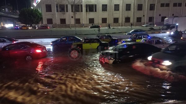 غرق طريق المحمودية