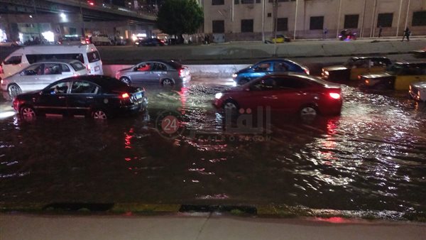 غرق طريق المحمودية