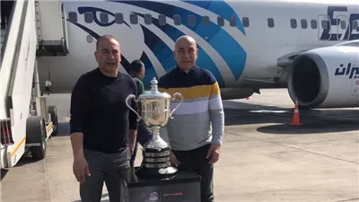 طائرة خاصة تنقل مجلس إدارة اتحاد الكرة والتوأم لحضور نهائي كأس مصر| صور