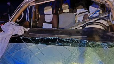 إصابة 8 أشخاص إثر انقلاب ميكروباص على صحراوي قنا