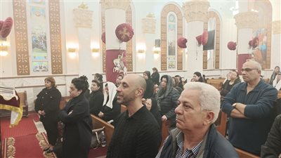 أداء صلاة الثالث على جميل برسوم بكنيسة ماري جرجس بدمنهور| صور