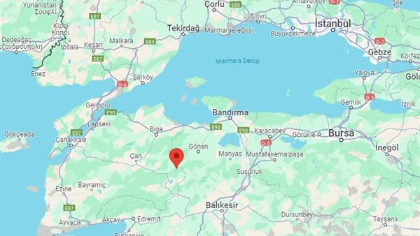 مكان زلزال تركيا