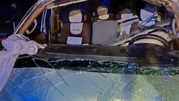 حادث انقلاب ميكروباص