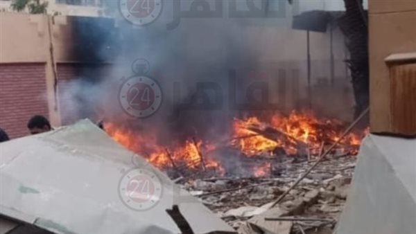 جانب من الحريق 