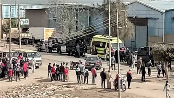 حريق هائل داخل كشك