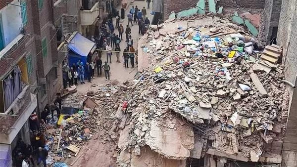 عقار الورديان المنهار