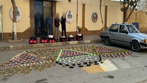 المتهمين والمضبوطات