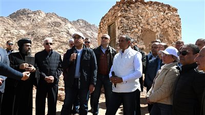 رئيس الوزراء يزور منطقة وادي الدير المقدسة بمدينة سانت كاترين
