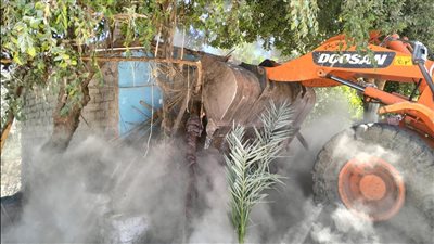 إزالة 18 حالة تعدٍ على الأراضي وأملاك الدولة بأسيوط