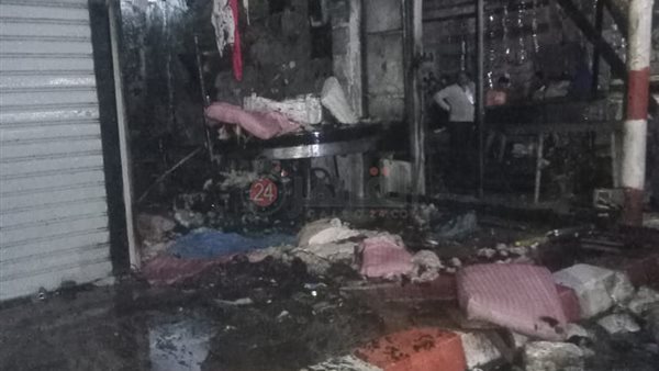 نشوب حريق في شادر