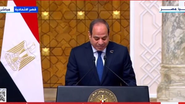 جانب من كلمة الرئيس