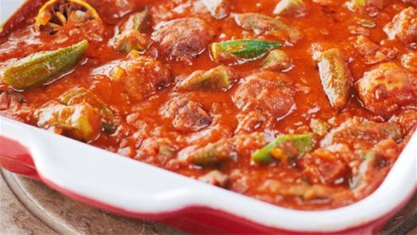 طريقة عمل طاجن بامية