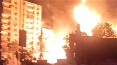 حريق ستوديو الأهرام يمتد للمباني المجاورة.. و 10 سيارات إطفاء تحاول السيطرة