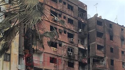 امتداد حريق ستوديو الأهرام إلى عقار مجاور | صور وفيديو 