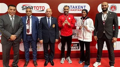 وزير الرياضة يهنئ منتخب الكاراتيه بعد التتويج ببطولة الدوري العالمي بتركيا