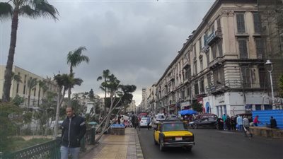 سقوط أمطار خفيفة إلى متوسطة على مناطق متفرقة بالإسكندرية