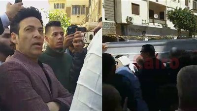 بحضور سعد الصغير.. انتهاء صلاة الجنازة على حما بهاء سلطان| صور