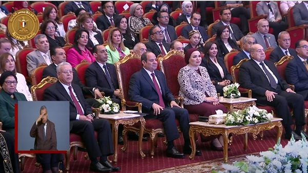 السيسي خلال احتفالية