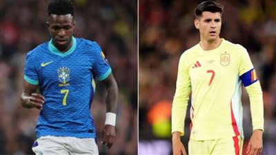 ألفارو موراتا أمام فينيسيوس جونيور.. إسبانيا والبرازيل بالقوة الضاربة وديًا