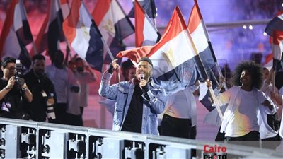 تامر حسني يتألق في حفل كأس مصر بالعاصمة الإدارية الجديدة