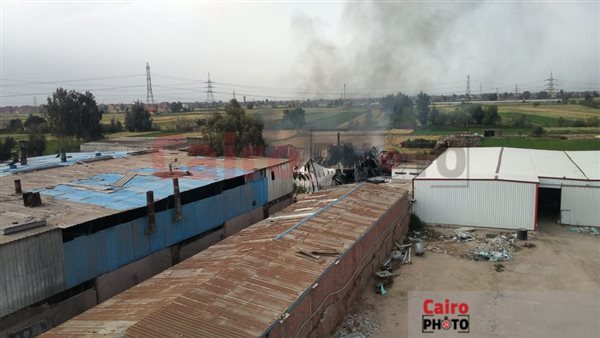 جانب من الحريق