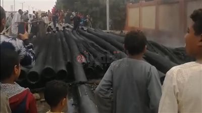 حريق بمواسير للصرف بالأقصر يثير زعر الأهالي والحماية المدنية تسيطر