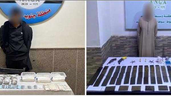 المتهمين والمضبوطات