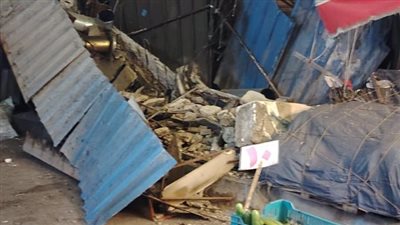 انهيار أجزاء من عقار دون إصابات في الإسكندرية 