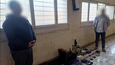 القبض على شخصين بتهمة إدارة محطة بث تليفزيوني بدون ترخيص بالمنوفية |صور