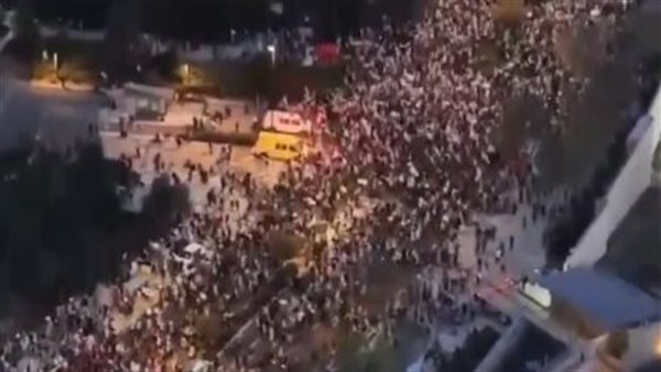 مظاهرات ضخمة ضد نتنياهو