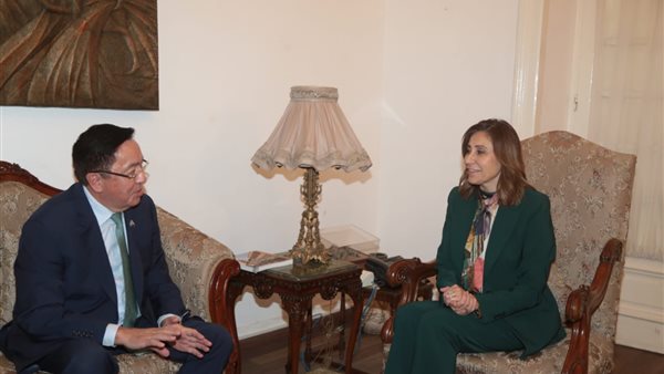 وزيرة الثقافة وسفير