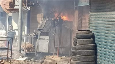 السيطرة على حريق مخبز بالسلام أمام مدرسة الشركة العربية