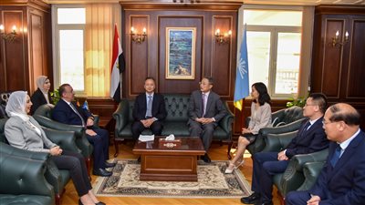 محافظ الإسكندرية يستقبل وفدًا من مجلس نواب الصين لبحث سبل التعاون