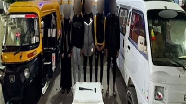 المتهمين والمضبوطات