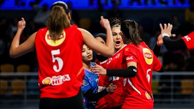 الأهلي يفوز على الزمالك في ذهاب النهائي بدوري الكرة الطائرة سيدات