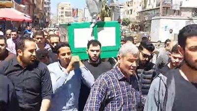 المئات يشاركون في جنازة الطالب المتوفى بأزمة قلبية مفاجئة بالغربية| بث مباشر 