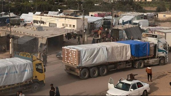 جانب من المساعدات