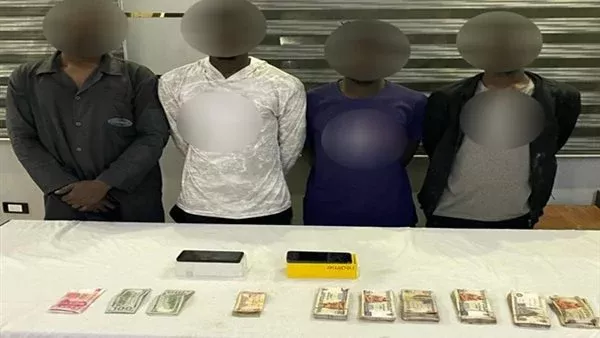 المتهمين والمضبوطات