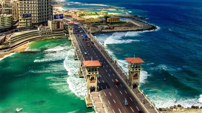 لمدة 3 ليالٍ.. إغلاق طريق كورنيش الإسكندرية بسبب مشروع شبكة تصريف مياه الأمطار