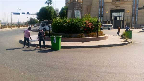 أعمال النظافة بأسوان