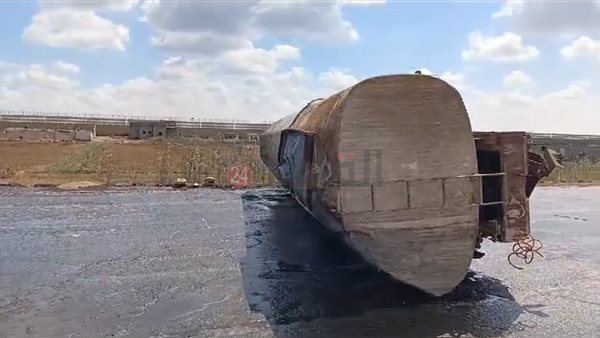 حادث انقلاب سيارة