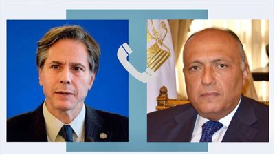 وزير الخارجية يبحث مع نظيره الأمريكي التوترات في المنطقة والأوضاع بغزة