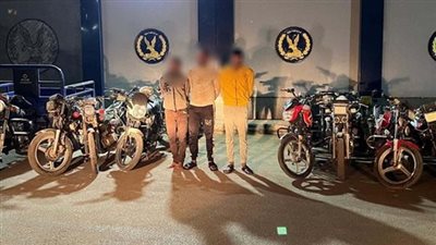 بيقطعوا الأسلاك.. حبس عصابة سرقة الدراجات النارية ببني سويف