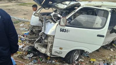 إصابة 7 أشخاص في حادث انقلاب ميكروباص بالجيزة 