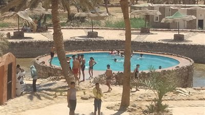 غلق حمام موسى بطور سيناء بسبب الصيانة