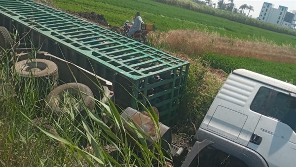 حادث انقلاب سيارة