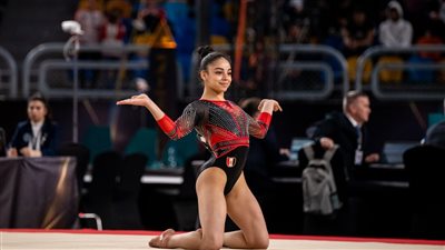جنى محمود تتأهل إلى نهائيات كأس العالم للجمباز الفني الدوحة 2024